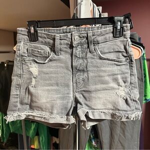 Old Navy Gray Distressed Jean Shorts